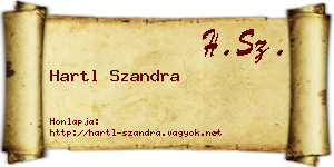 Hartl Szandra névjegykártya